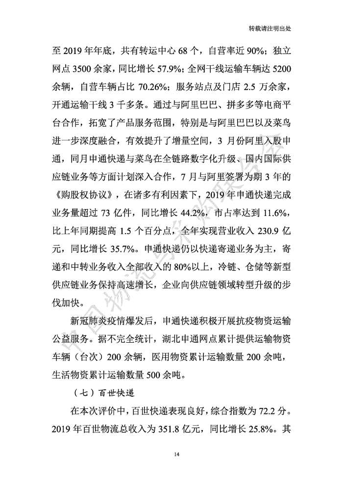中國(guó)物流服務(wù)品牌指數(shù)2020一季度-2020-05-13-定稿_頁(yè)面_14